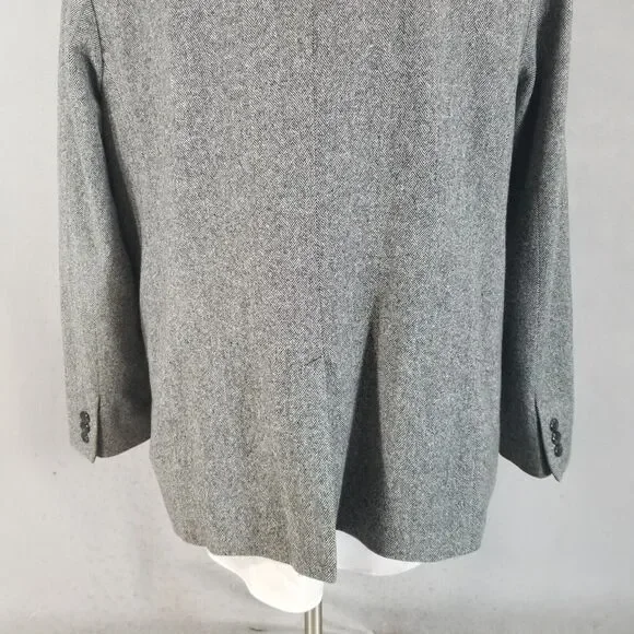 Pendleton Suit womens 18 Gray Herringbone Jacket Pants Luxury Wool vintage - Picture 11 of 16